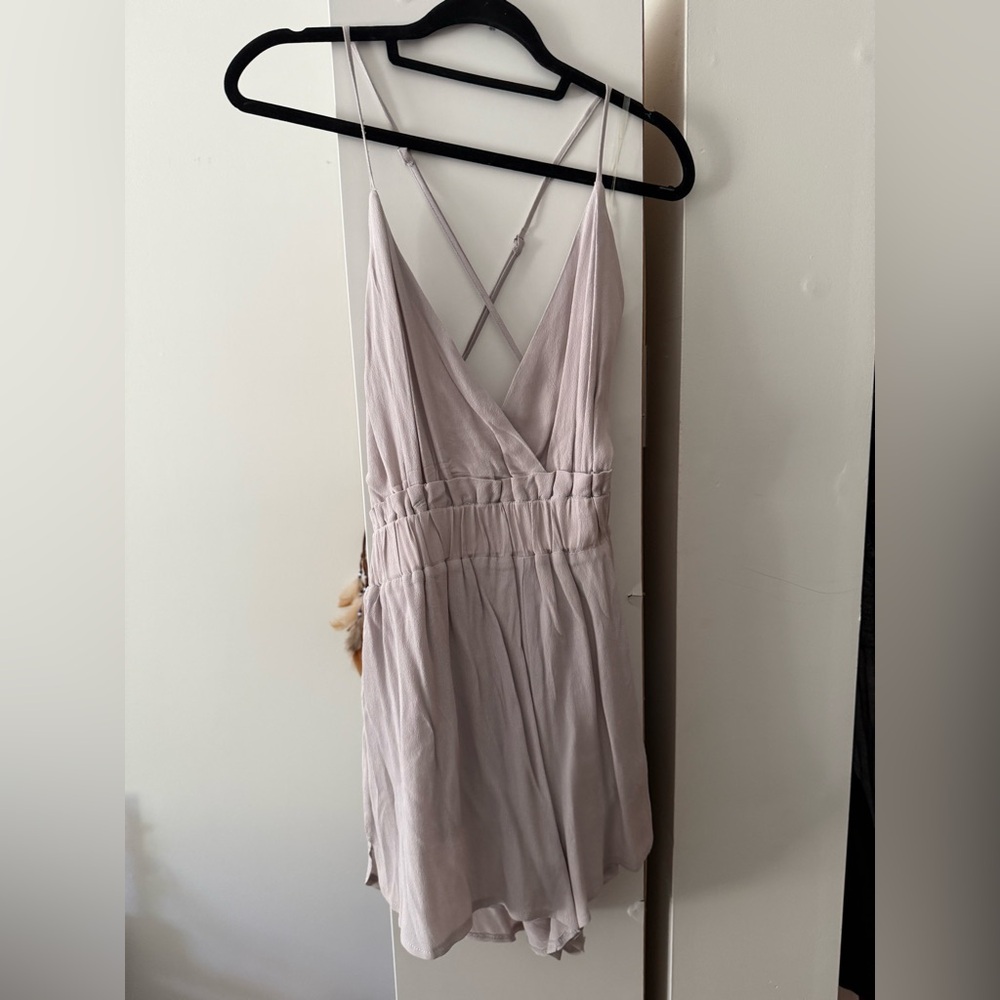 Light Purple Ruffled Romper